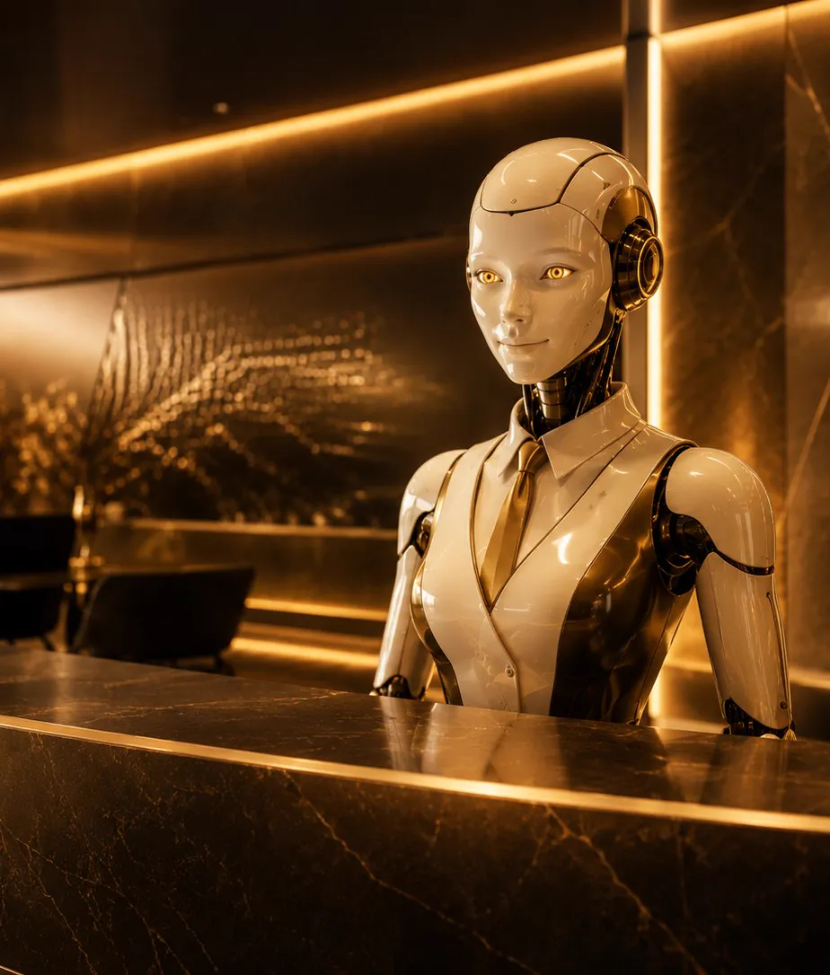 AI receptionist answering customer calls