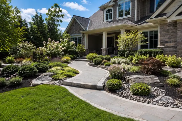 Professional landscaping work